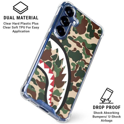 Shark Teeth Street Camo Galaxy S25 Clear Case